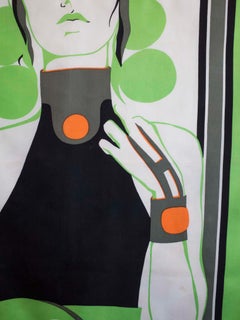 Vintage 1960s Silk Scarf by Lyon, Bianchini-Férier.