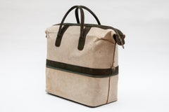 Vintage Canvas Weekend Bag by Delvaux, Belgium, 1950s