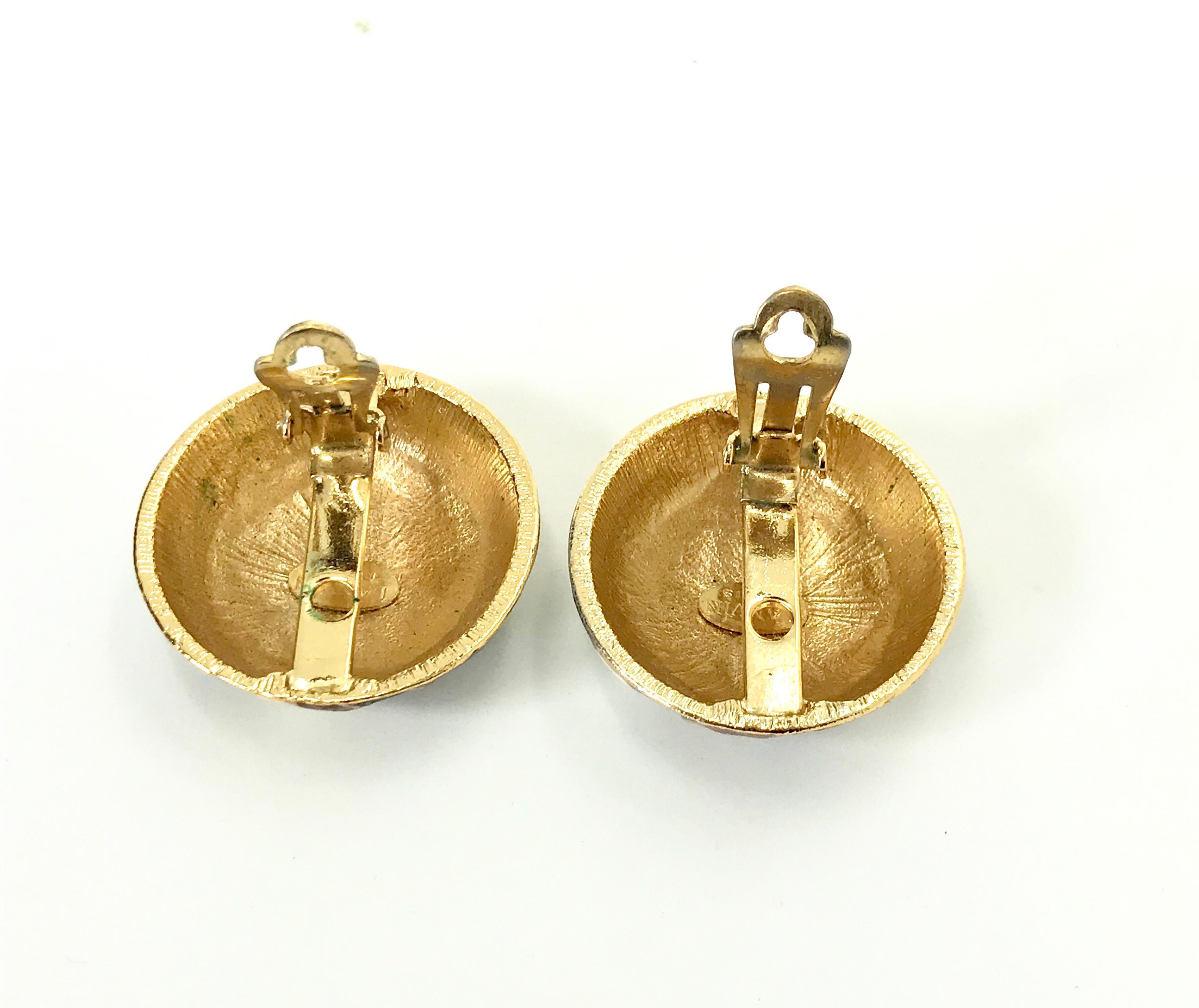 Contemporary Lanvin 1970s Vintage Statement Clip On Earrings