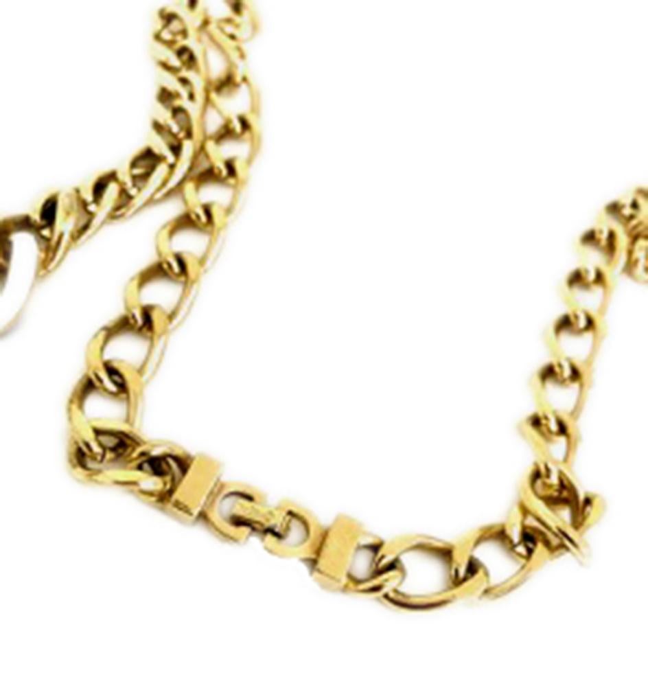 Contemporary Christian Dior 1980s Vintage Gold Plated Large Chunky Chain
