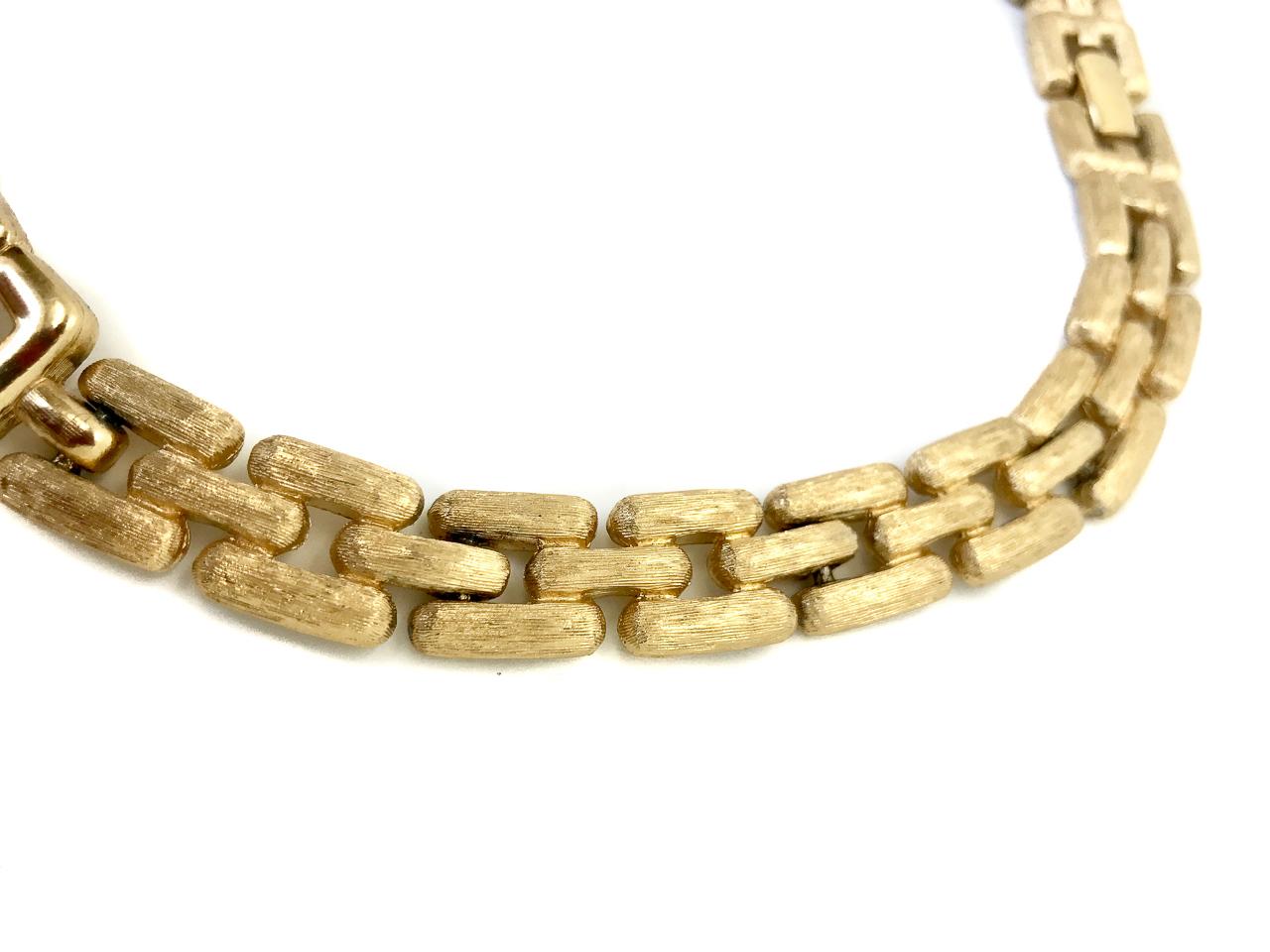 Women's Givenchy 1980s Vintage Gold Plated 'G' Choker Collar Necklace