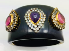 Taj Resin Crystal Cuff