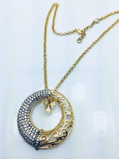 Collier pendentif en cristal filigrane Florence