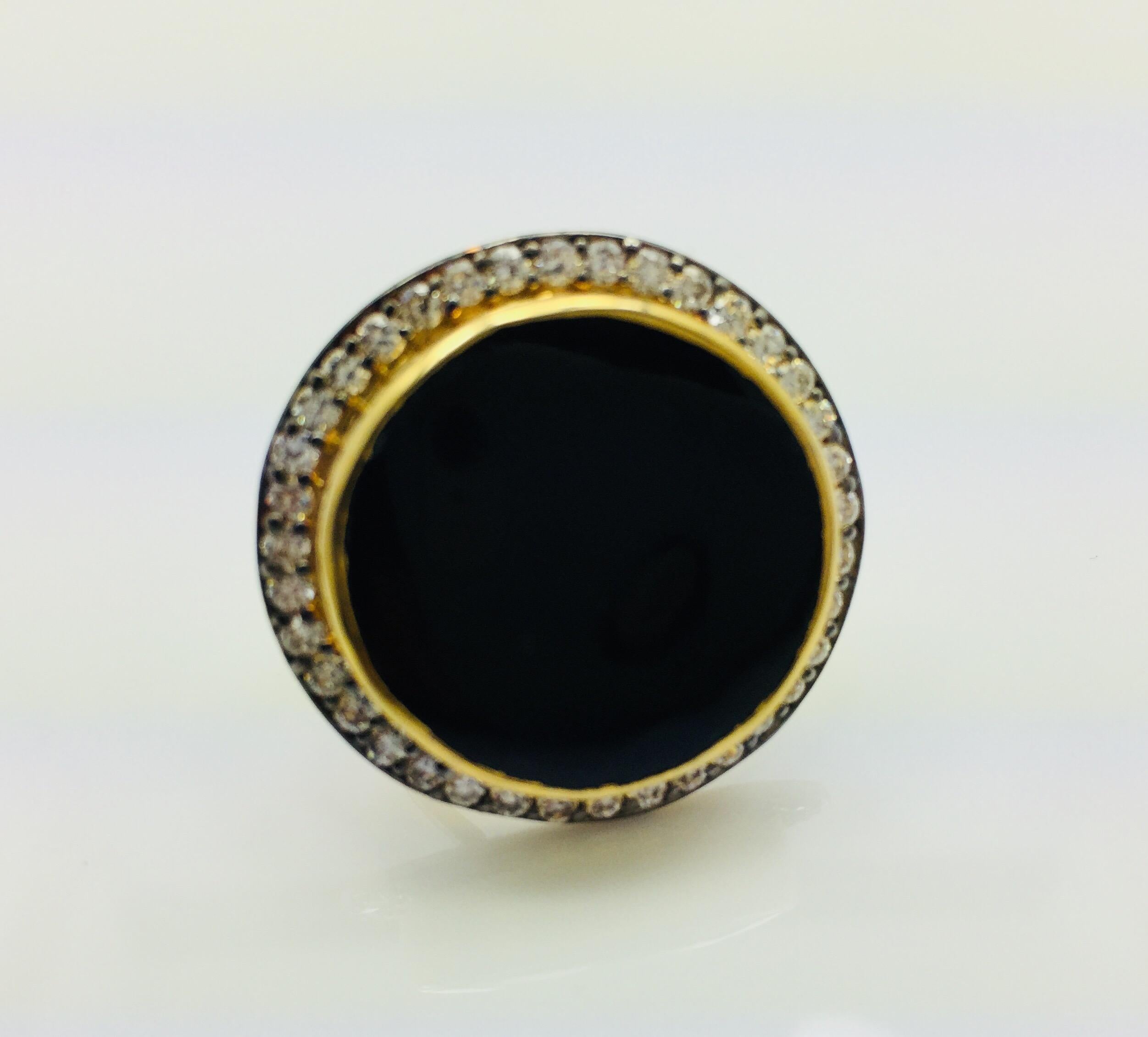 Geode Druzy Ring aus rundem Achat  (Kunsthandwerker*in) im Angebot