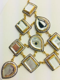 Polki Mirror Bib Meghna Jewels Statement Necklace