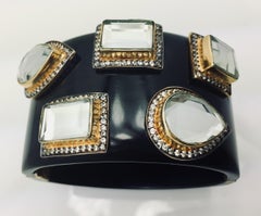 Resin Mirror Statement Cuff - As worn by Kelly Rutherford in “Gossip Girl”