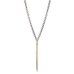 Shannon Koszyk Bronze Dagger Needle Necklace