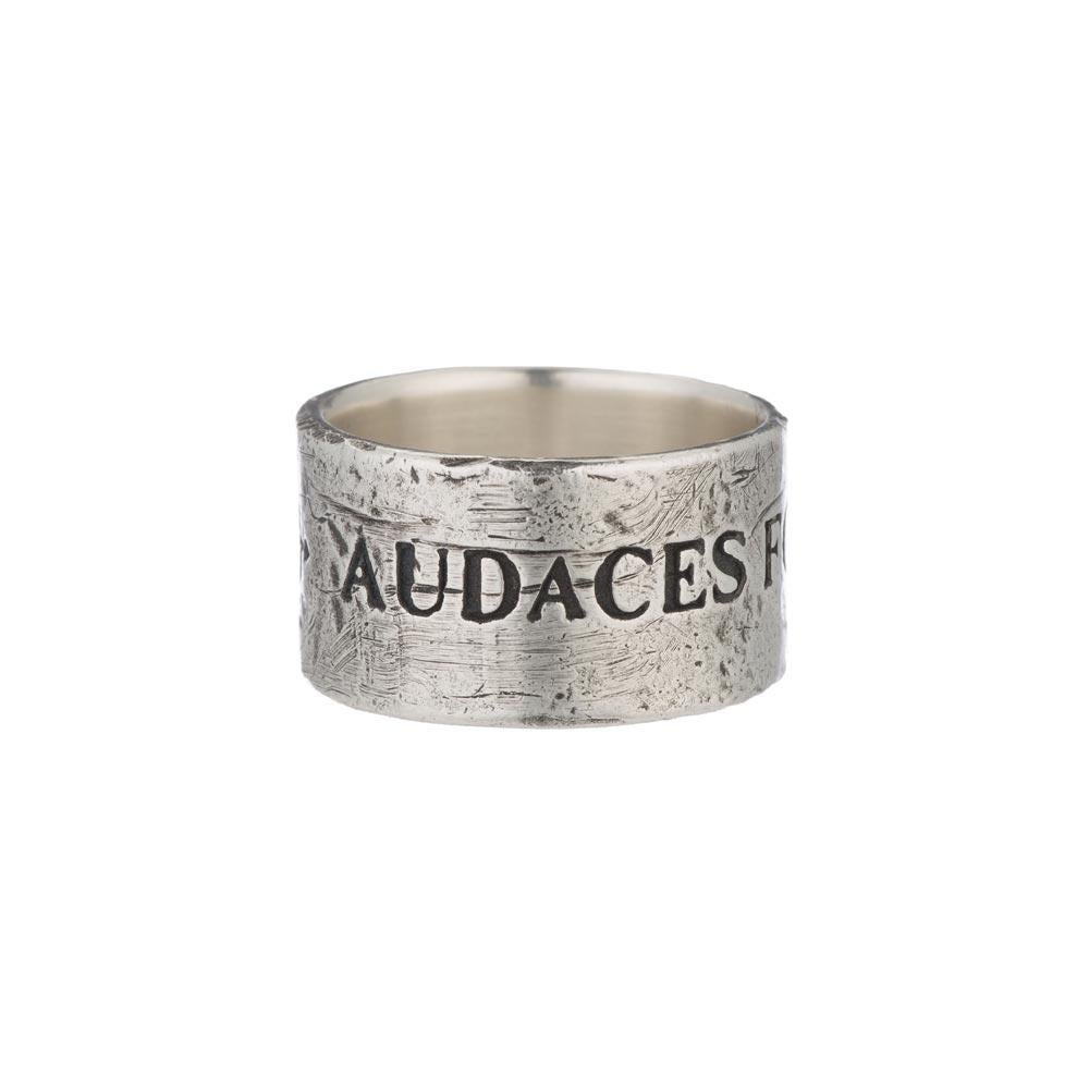 Fortuna Sterling Cigar Band Ring For Sale