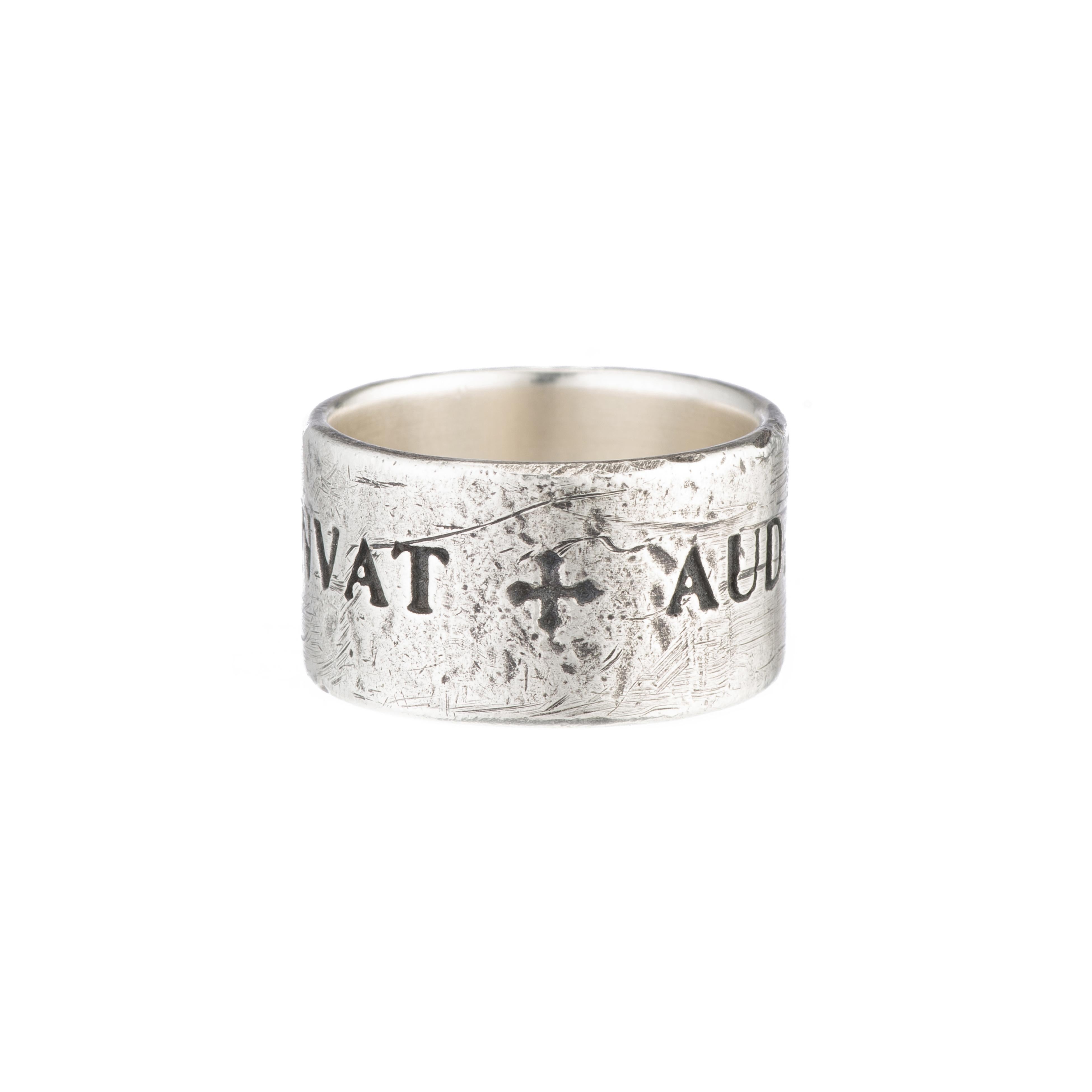 Artisan Fortuna Sterling Cigar Band Ring For Sale