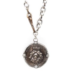 King Lion Statement Coin Necklace