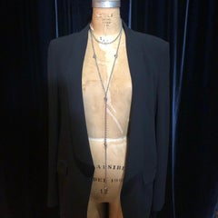 Momento Mori Long Statement Sterling Skull Necklace