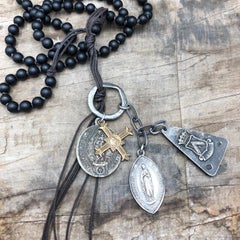 Antiquity Hand Knotted Medals Necklace