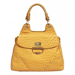 Ostrich Print faux leather "Stingray" Bag by Feri