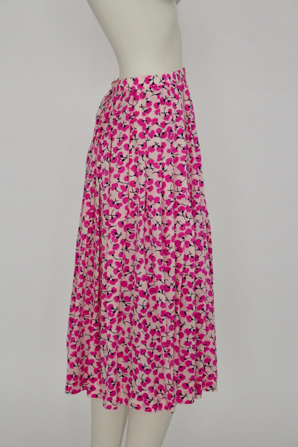 Women's Yves Saint Laurent Rive Gauche Silk Skirt, 1980s  For Sale