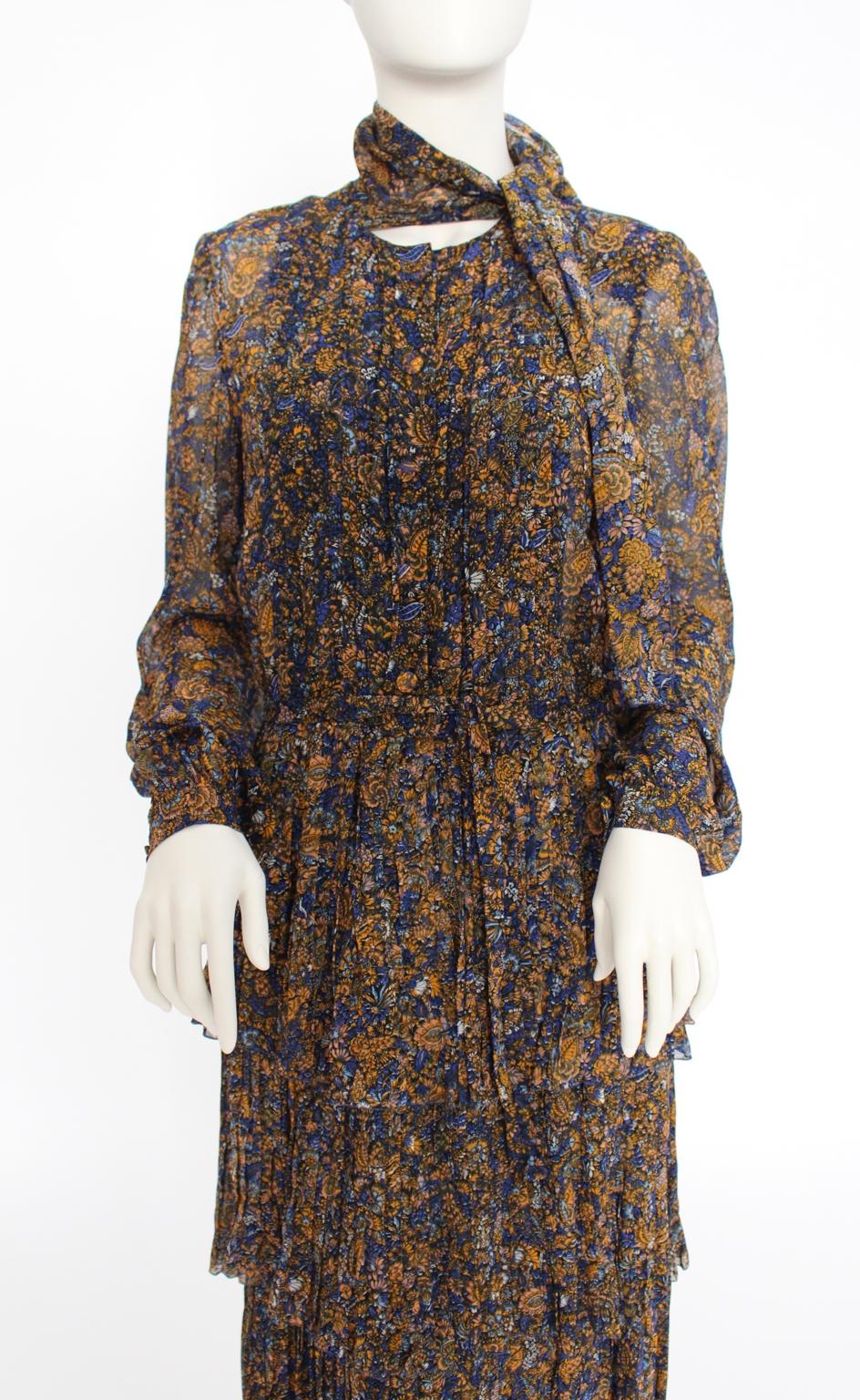Jean Louis Scherrer boutique Paris Vintage Day Dress 1970s For Sale 6