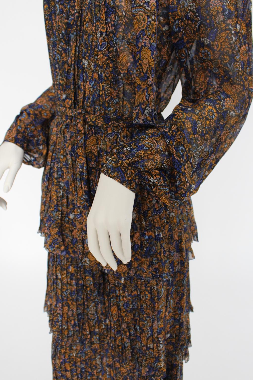 Jean Louis Scherrer boutique Paris Vintage Day Dress 1970s For Sale 7