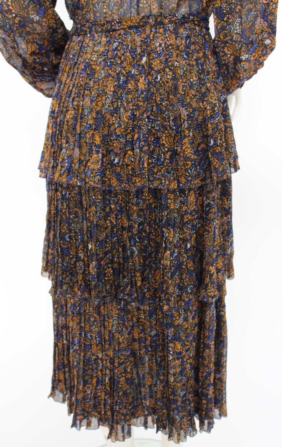 Jean Louis Scherrer boutique Paris Vintage Day Dress 1970s For Sale 8