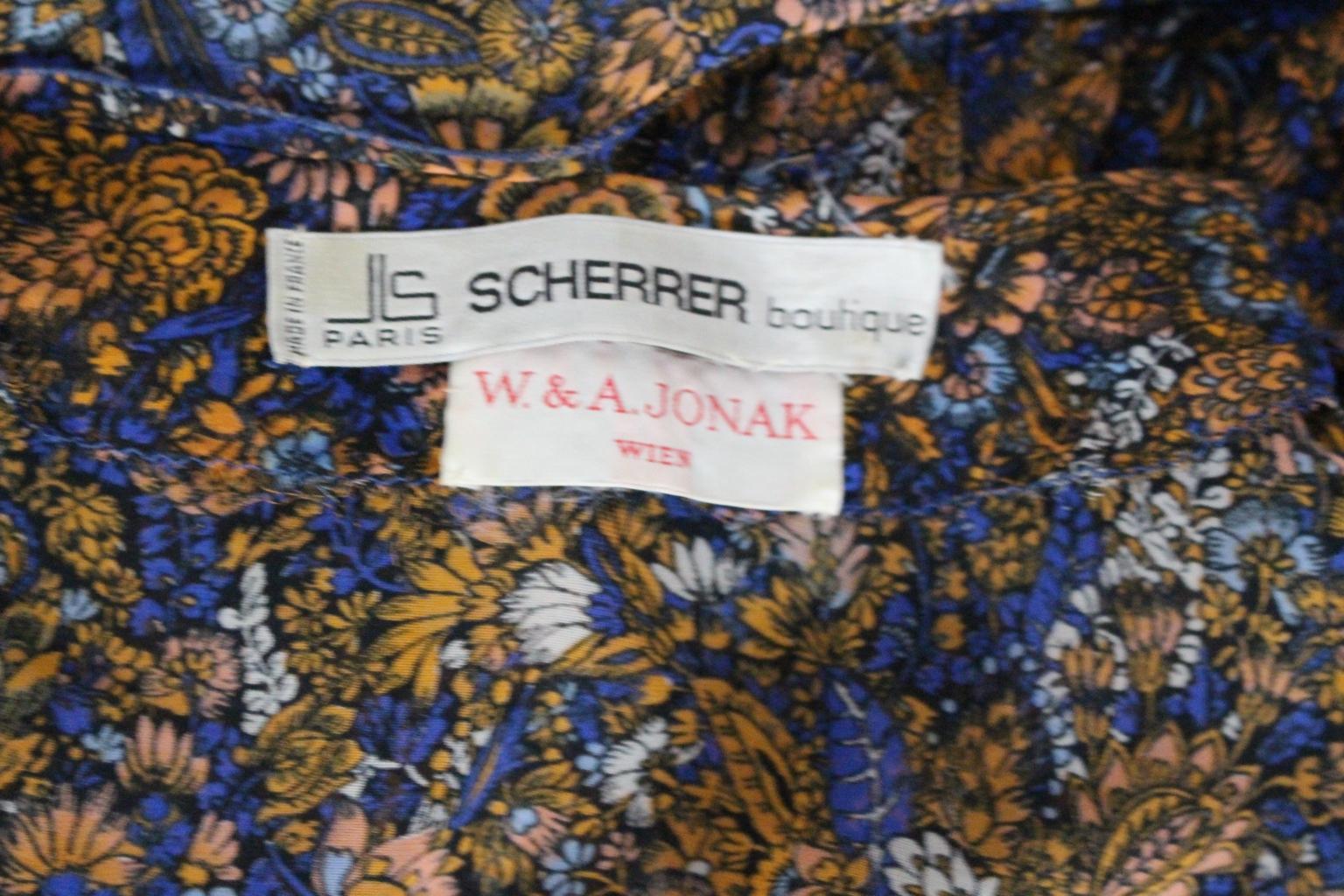 Jean Louis Scherrer boutique Paris Vintage Day Dress 1970s For Sale 12