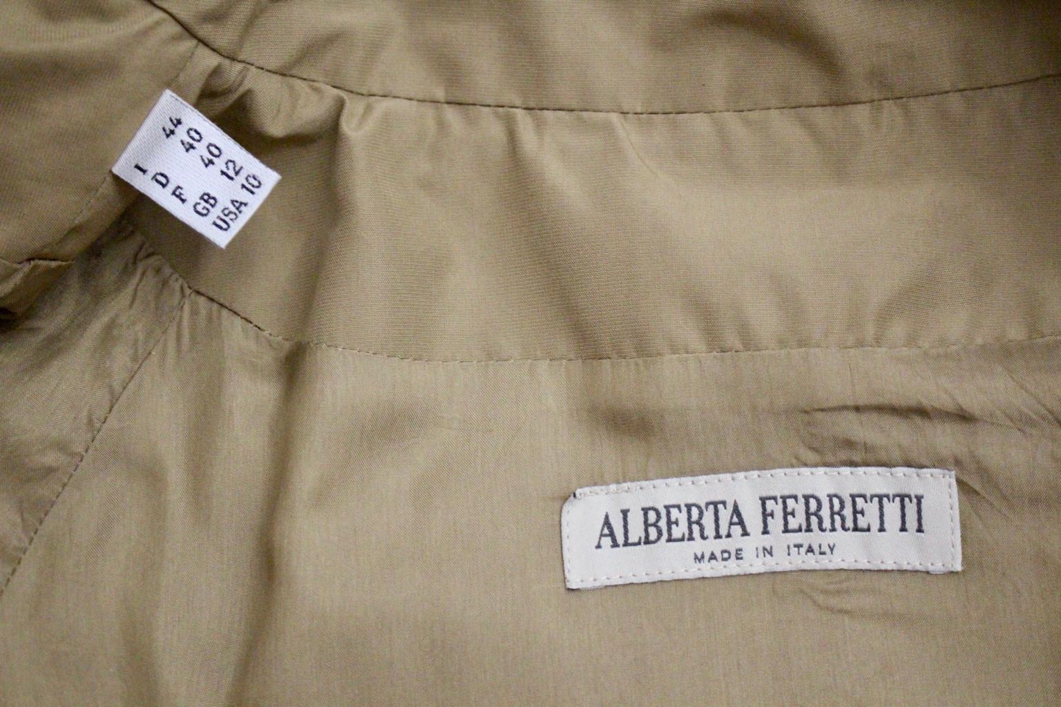 Alberta Ferretti Vintage Trenchcoat Italy  For Sale 6