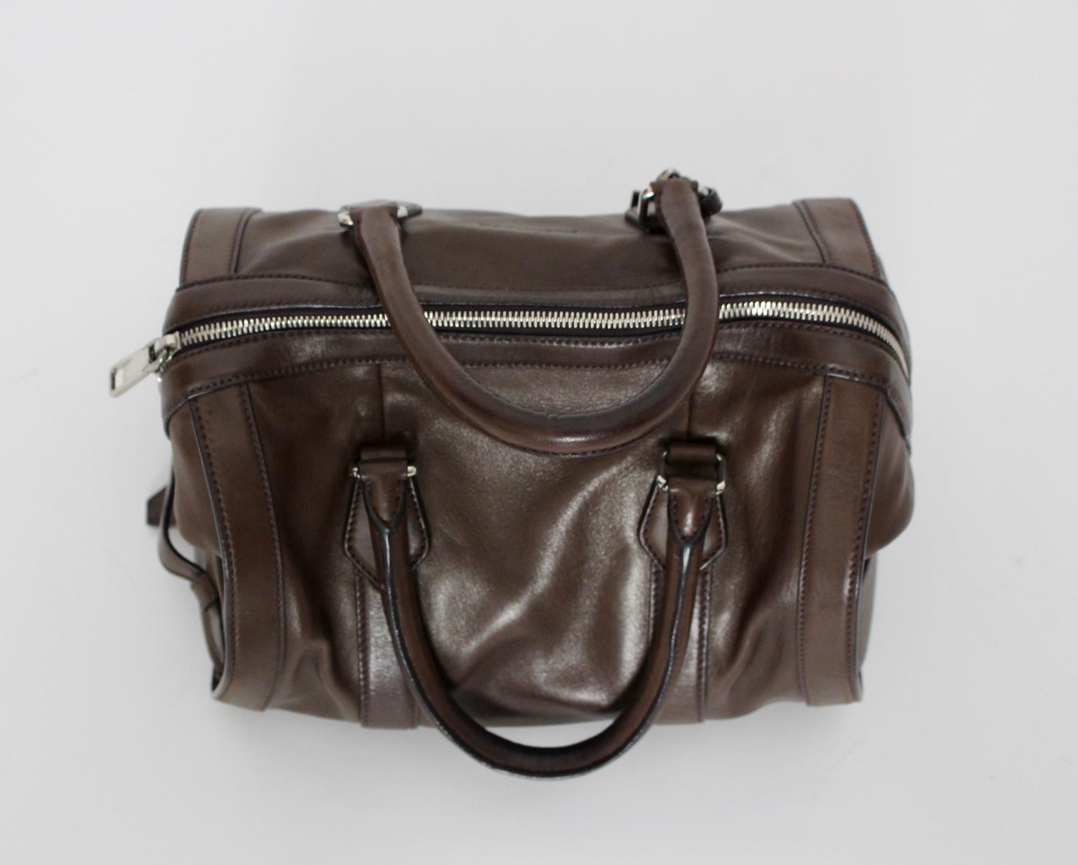 Jil Sander Brown Vintage Leather Handbag  For Sale 1