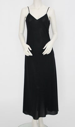 Sonia Rykiel Vintage Black Spaghetti Strap Dress
