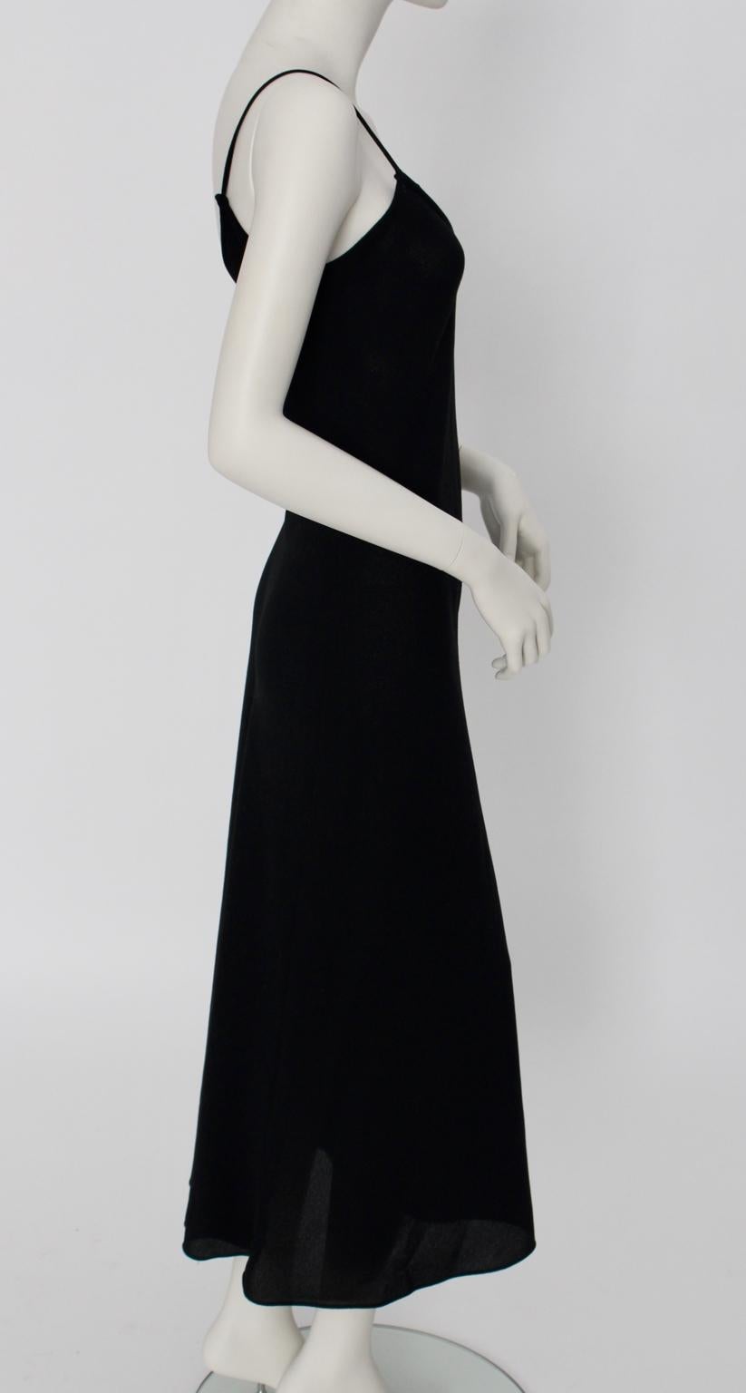 Sonia Rykiel Vintage Black Spaghetti Strap Dress  For Sale 5
