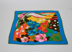 Carolina Herrera Colorful Silk Scarf