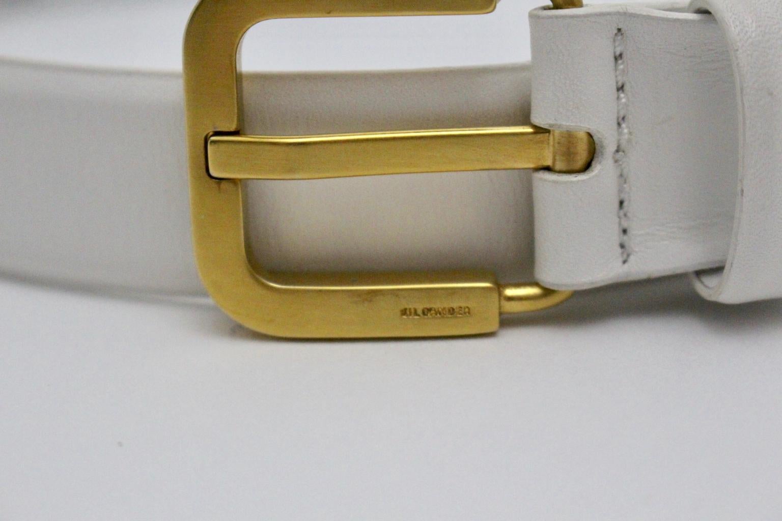 vintage white belt