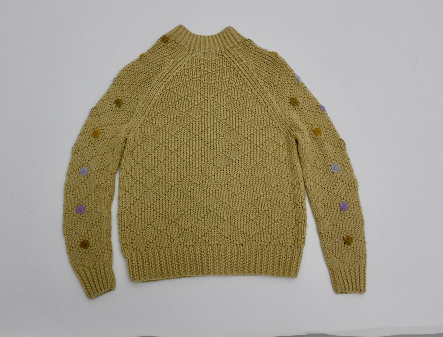 Oscar de la Renta Sport Brown Vintage Knit Sweater  For Sale 12