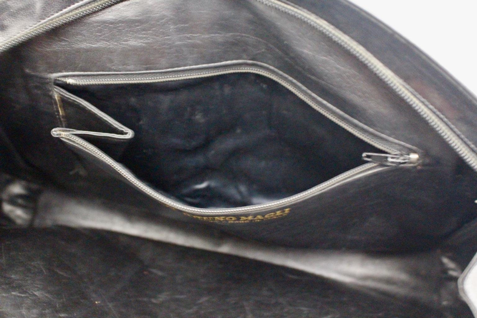 Bruno Magli Bologna Vintage Pop Art Handbag 1980s Italy 5