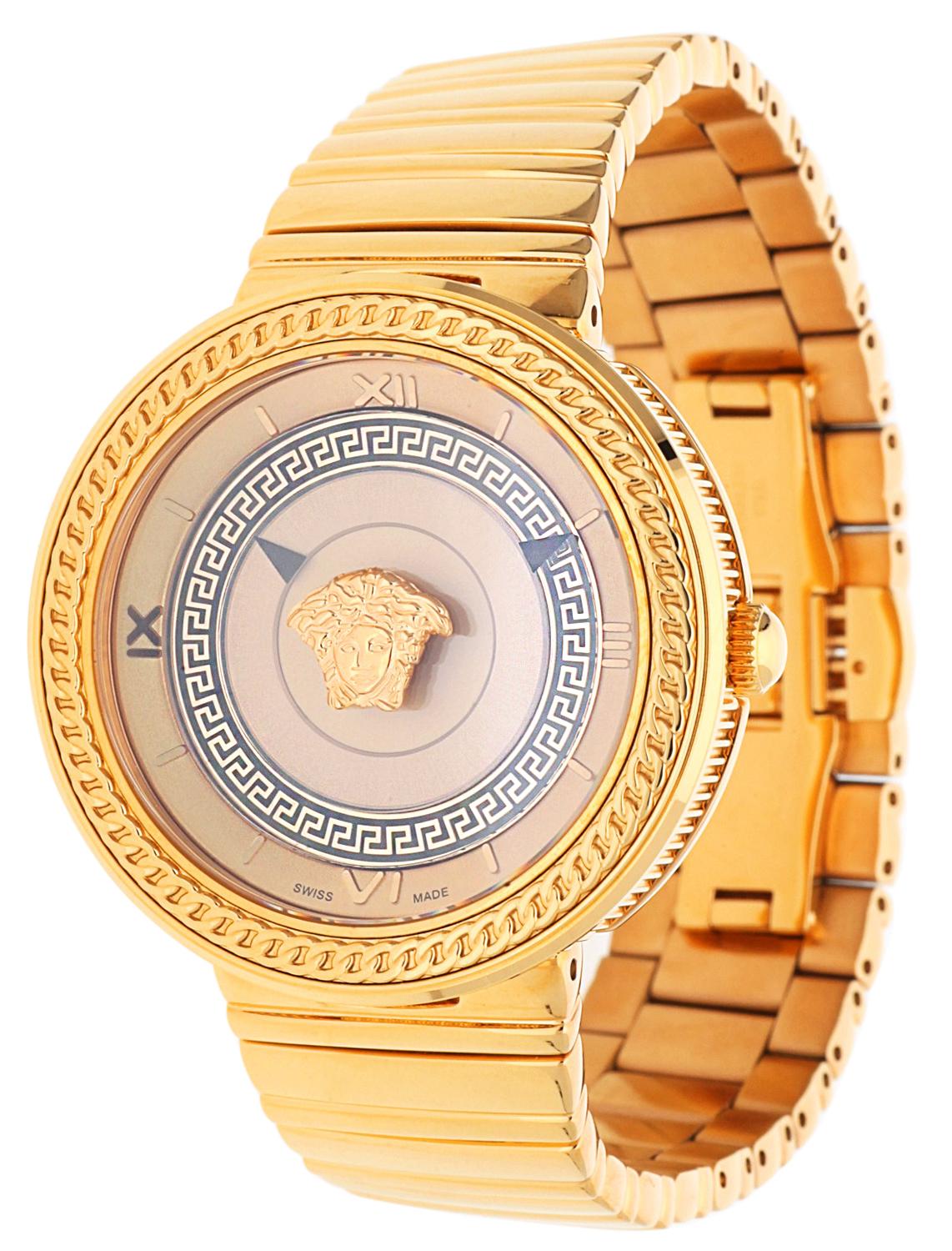 Women's Versace Women Watch V-METAL ICON pink gold VLC090014 For Sale