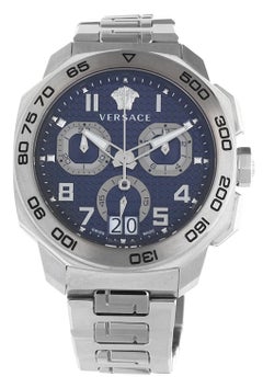Versace Men Watch DYLOS Chronograph silver VQC090016
