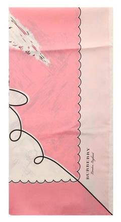 Burberry Women Square Scarf rose pink LONDON LANDSCAPE SILK SQUARE 40654331