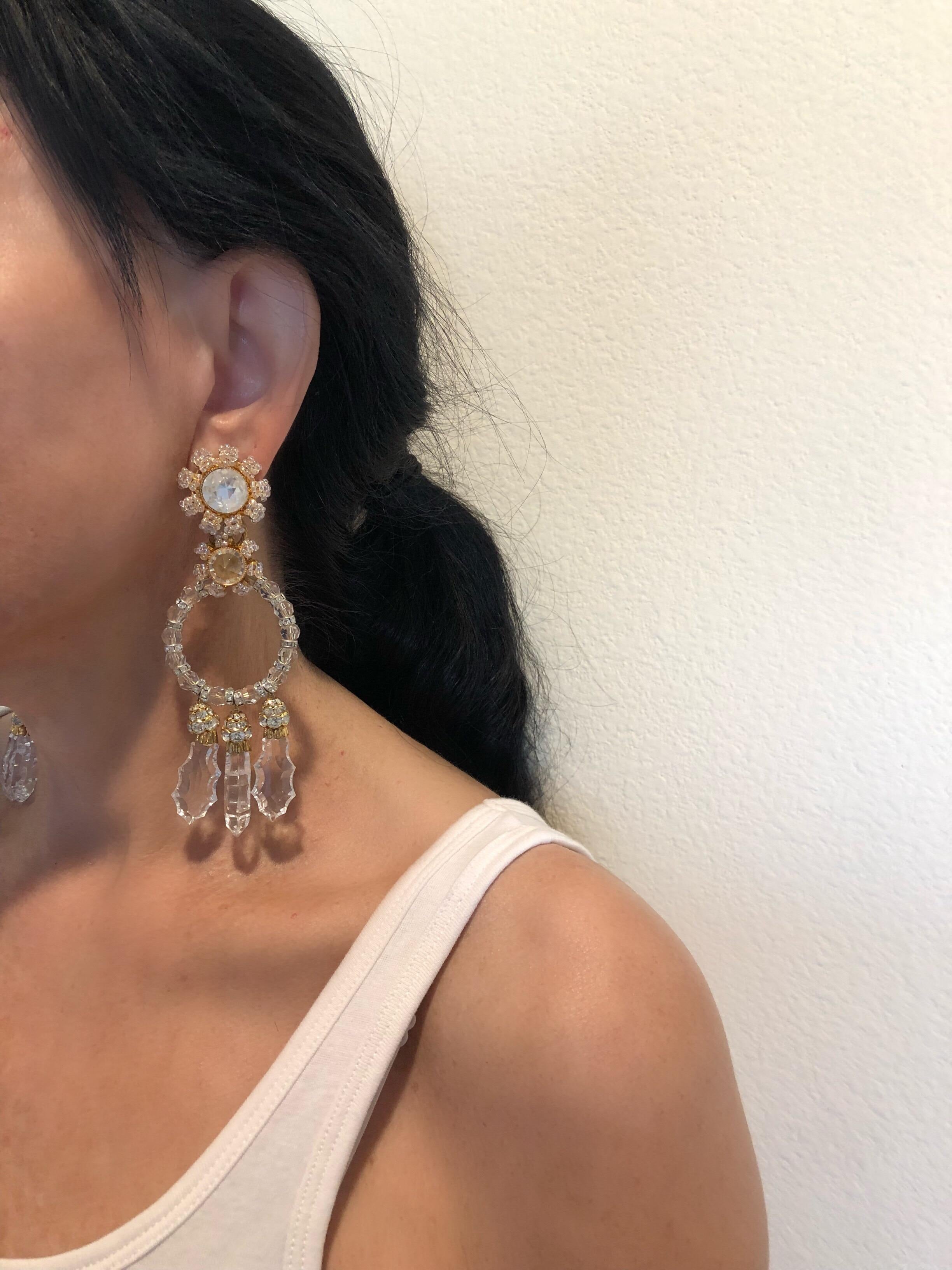 designer statement earrings