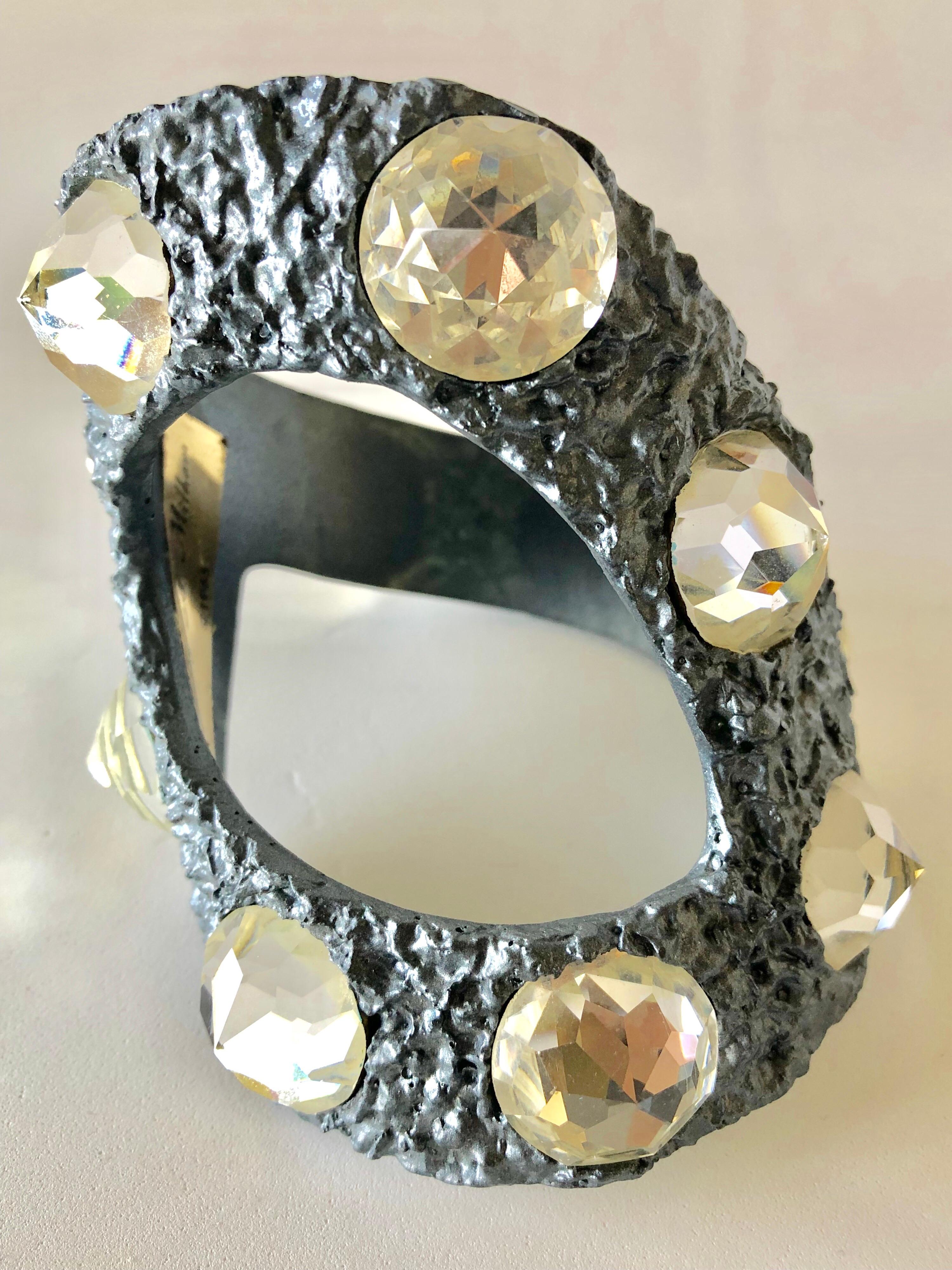 Women's Vintage 1960's Abstract Diamante Bracelet