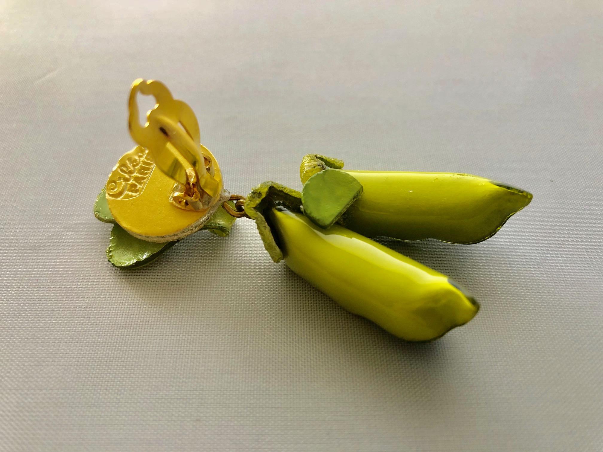 French Pea-Pod Statement Earrings  2