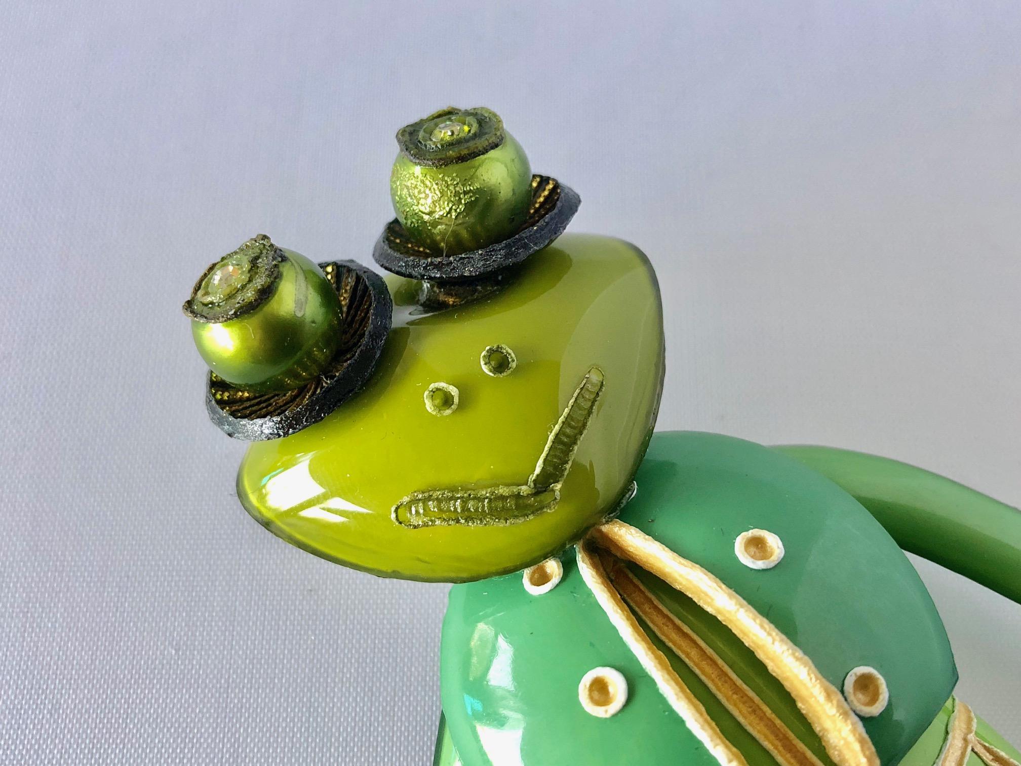 Cilea Paris Grenouille Frog Pin In New Condition In Palm Springs, CA