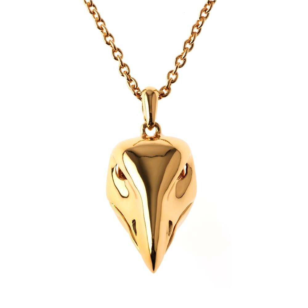 Simon Harrison Dionysus Gold Falcon Pendant For Sale