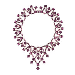 Simon Harrison Claudette Small Amethyst Crystal Necklace