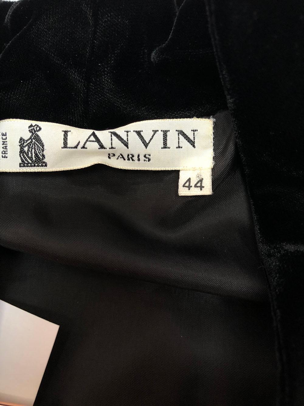 Veste de smoking Lanvin vintage en brocart doré et velours noir Bon état - En vente à Thousand Oaks, CA