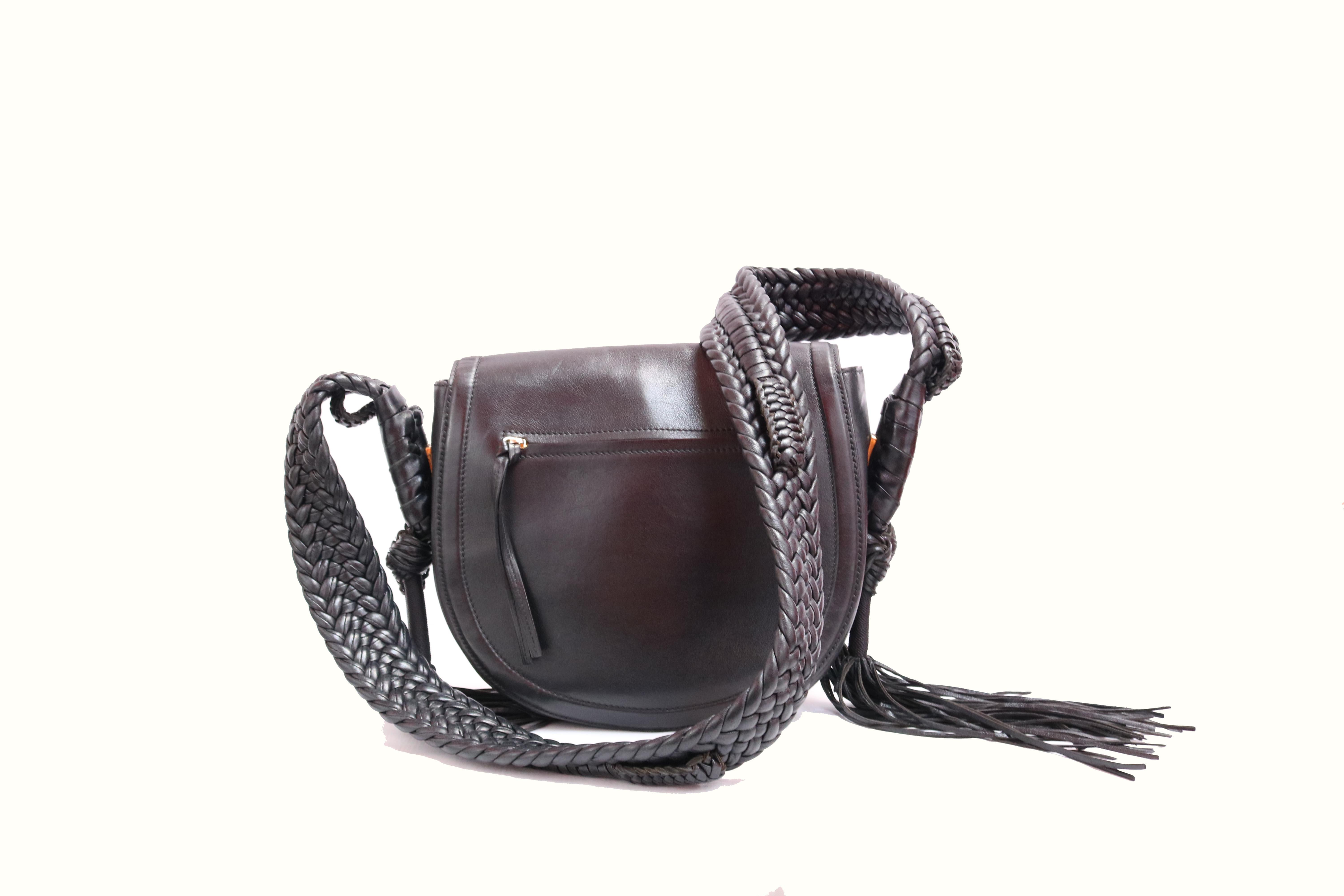 Women's or Men's ALTUZARRA Ghianda Bullrope Saddle leather shoulder bag