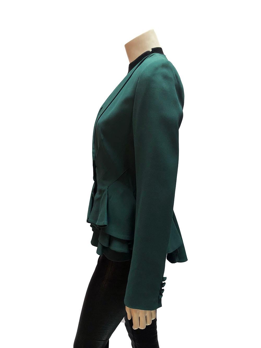 Black Zac Posen Teal Blazer