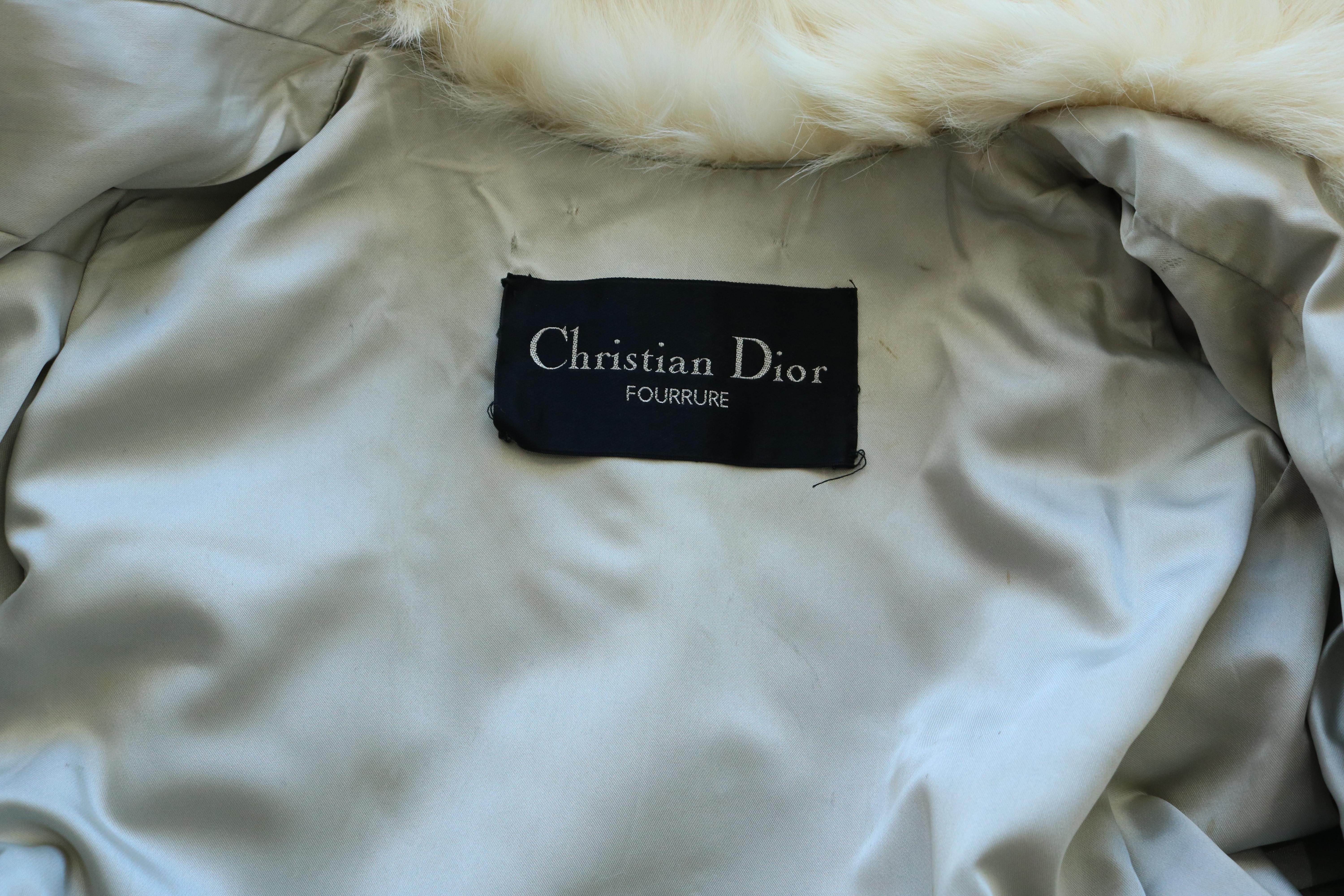 dior fur coat vintage