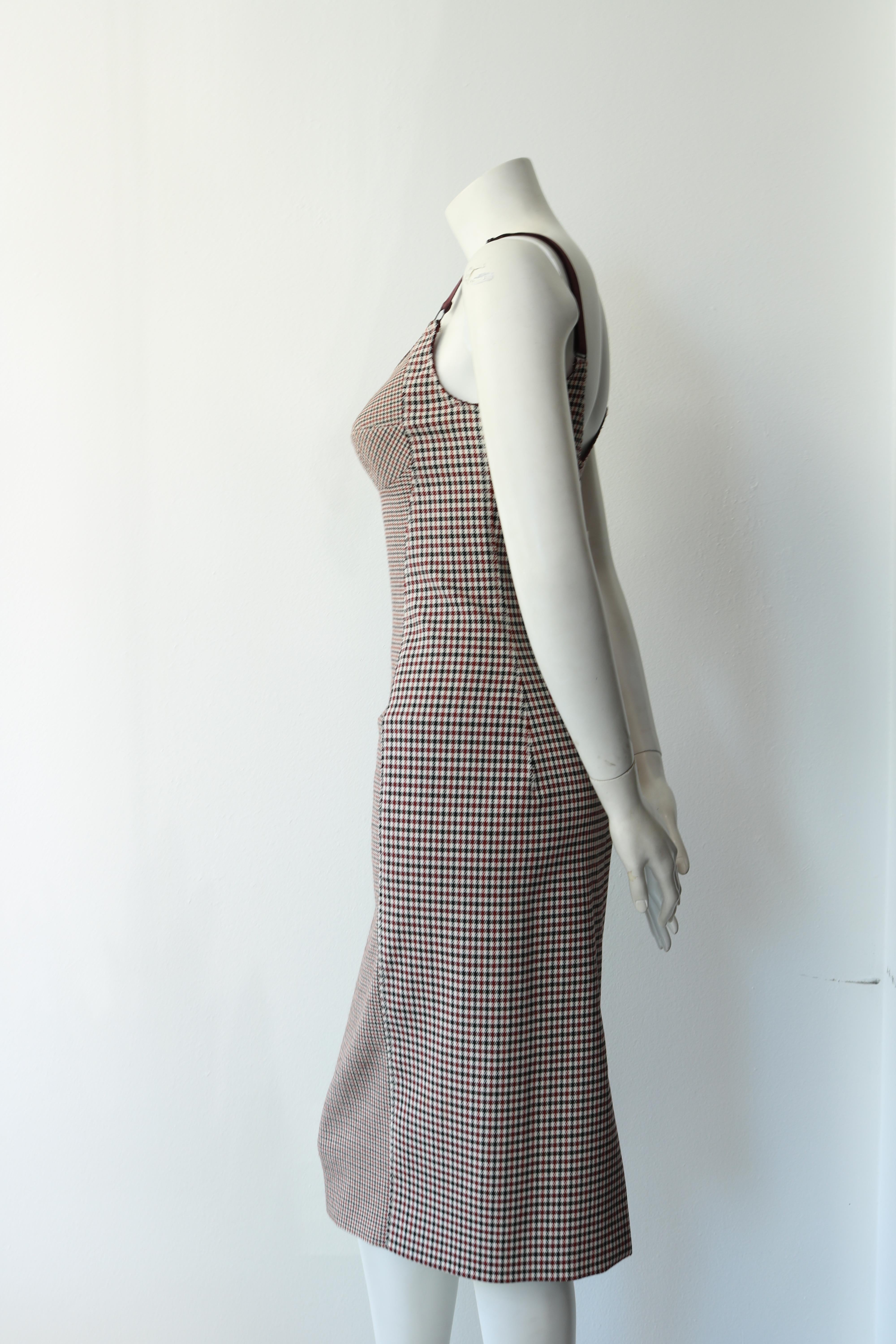 Stella McCartney Tweed Houndstooth Dress  In New Condition In Thousand Oaks, CA