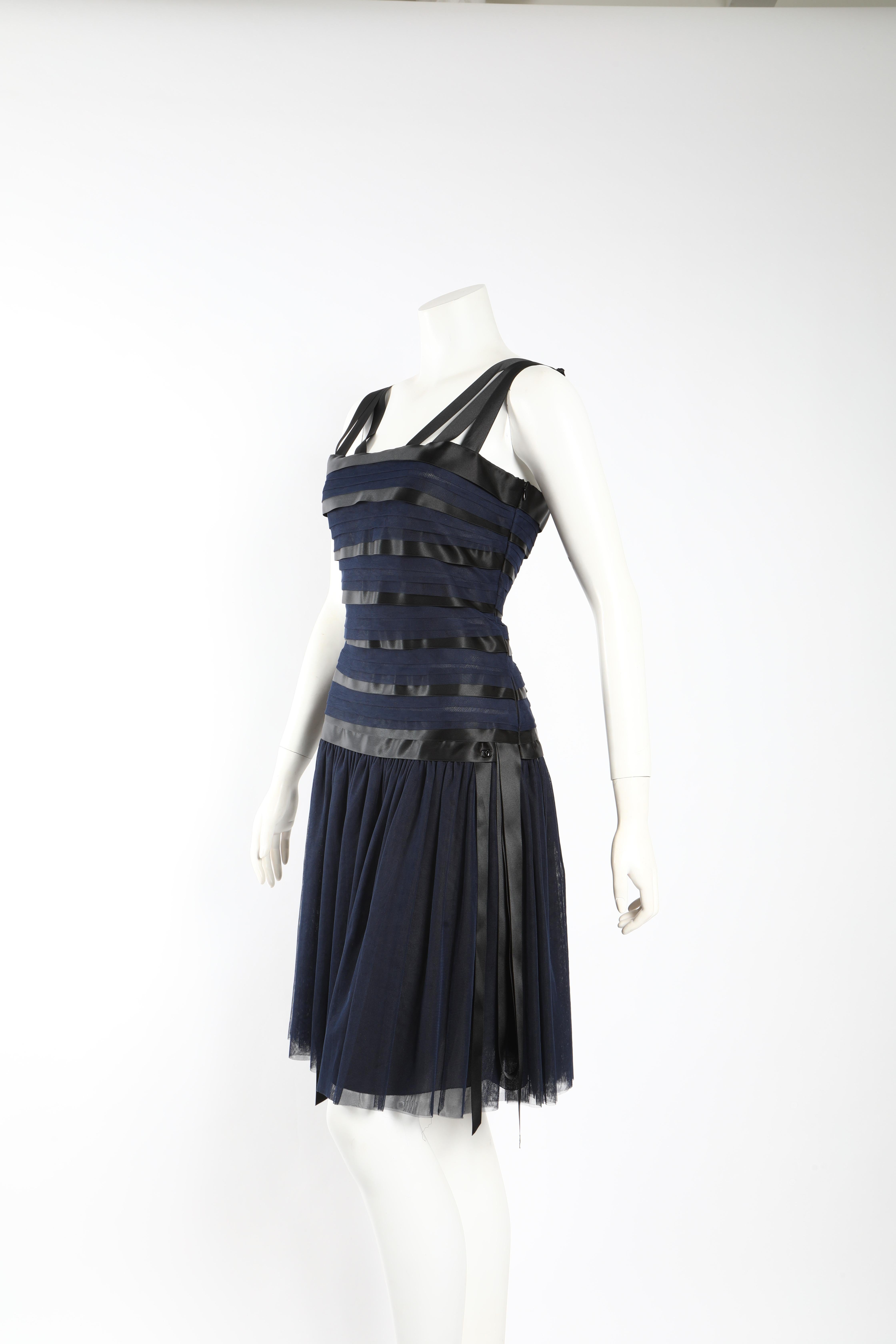 chanel ribbon dress