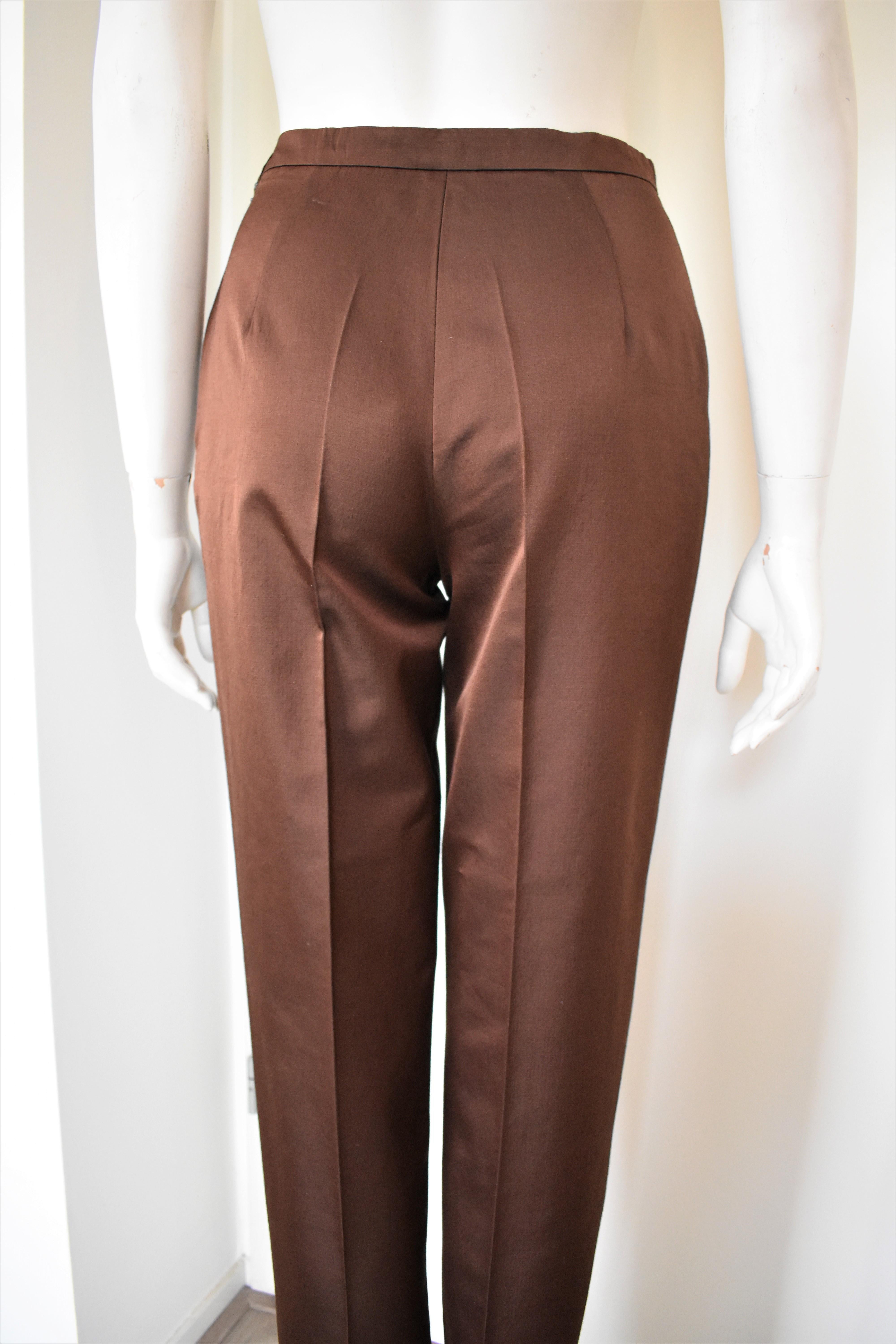 Alberta Ferretti Silk / Wool Blend Pants Like New For Sale 1