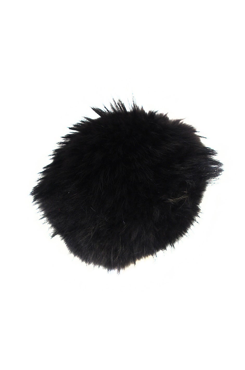 1990s Statement Making Burberry Black Fur Hat In Excellent Condition In Rockwood, ON