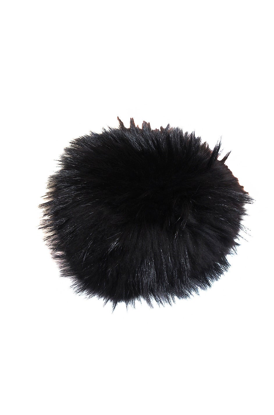 Women's 1990s Statement Making Burberry Black Fur Hat