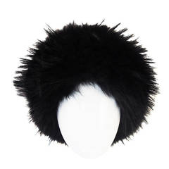 Vintage 1990s Statement Making Burberry Black Fur Hat