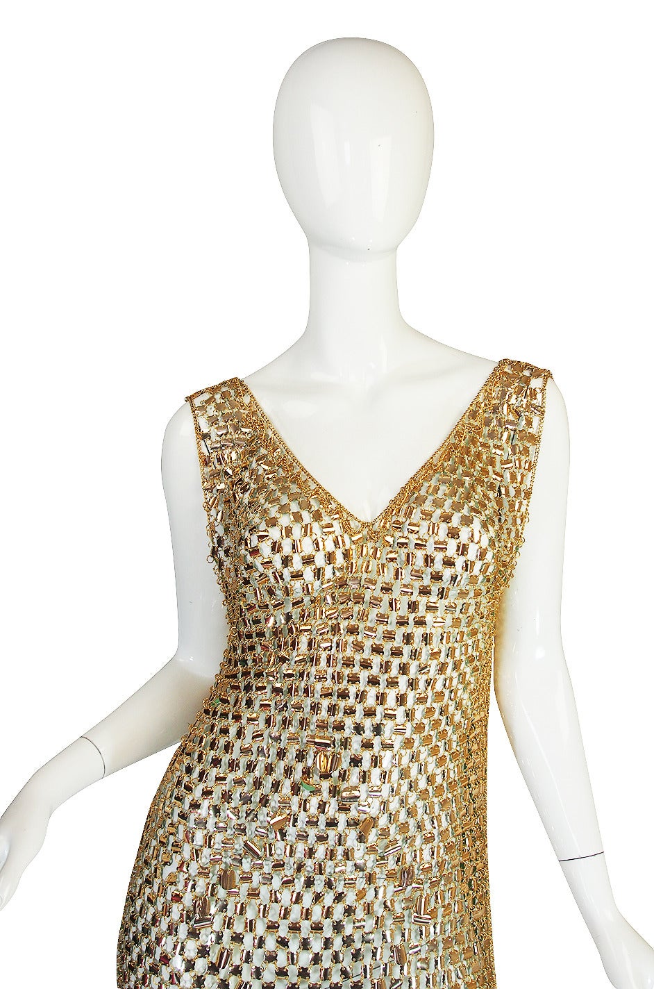 Women's Rare 1970s Paco Rabanne Chain Mail Dress